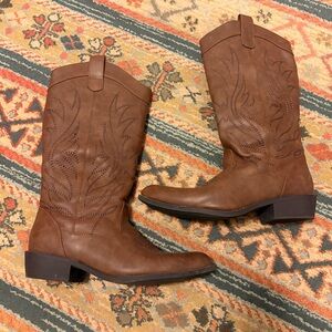 Brown Western Cowboy Boots